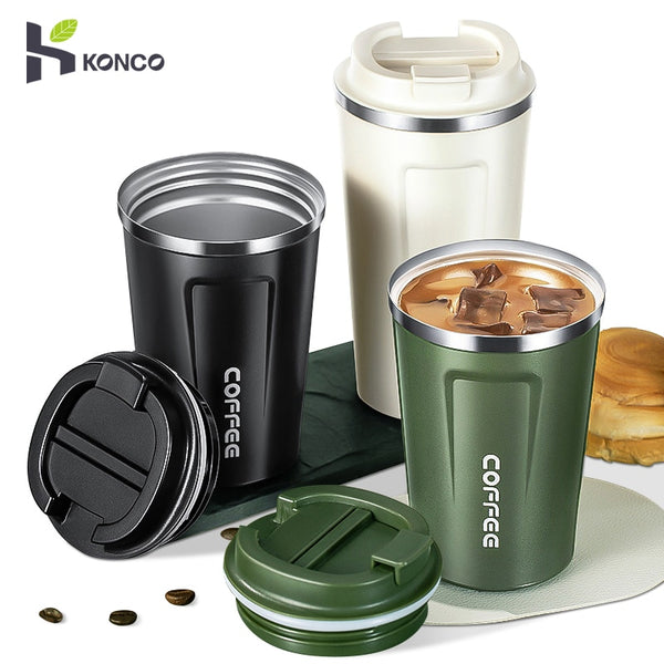 Caneca Térmica Com Sistema Anti - Vazamento em Aço Inoxidável - 380ml